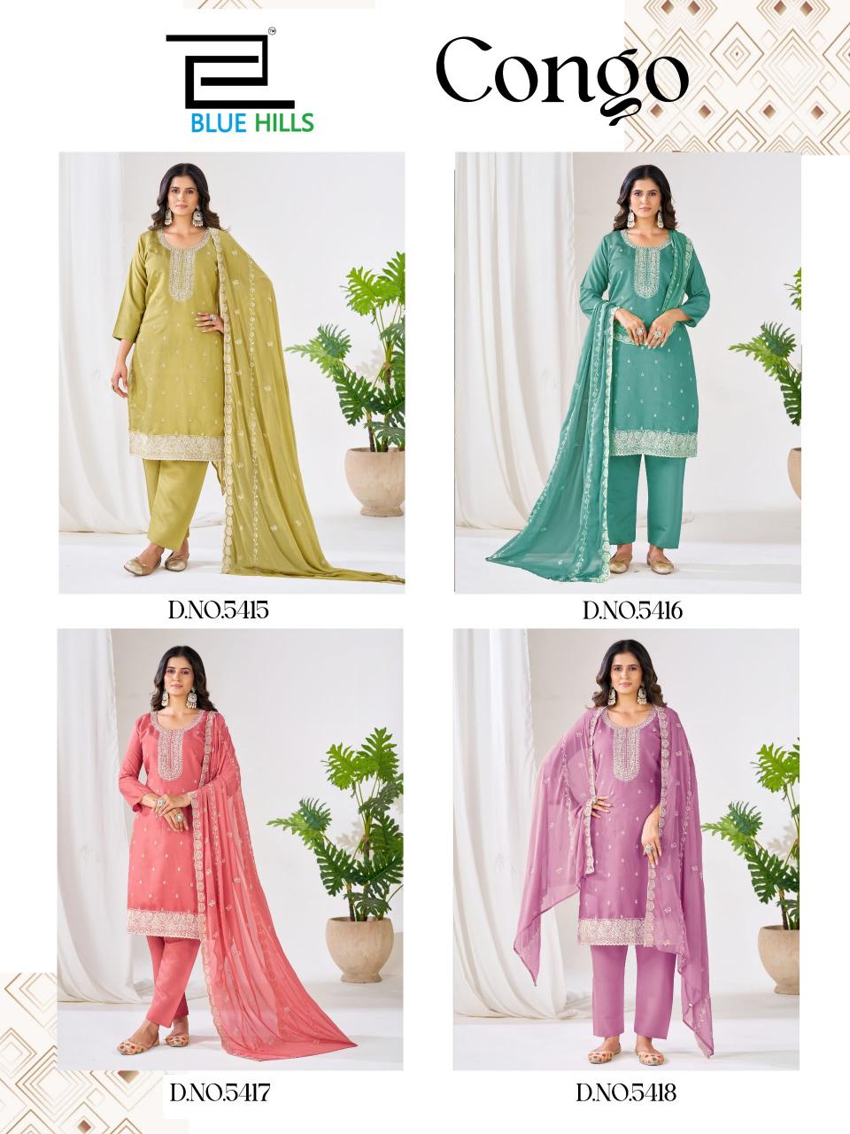 Blue hills congo kurtis wholesale delhi